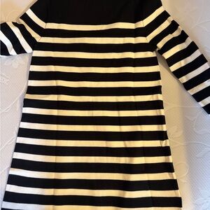 Zara Black and White sweater Striped Dress